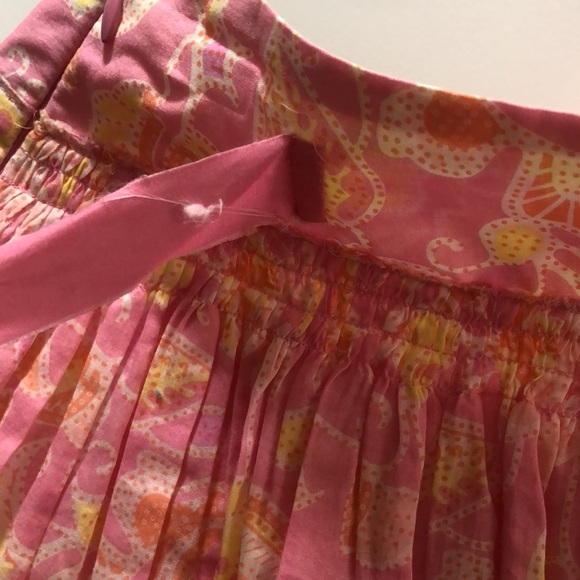 Tibi Cotton Smocked Skirt - Picture 6 of 7